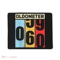 Oldometer 59-60 Funny 60th Birthday Odometer Gift Oldometer Mousepad thumb 0