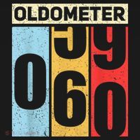 Oldometer 59-60 Funny 60th Birthday Odometer Gift Oldometer Mousepad thumb 1