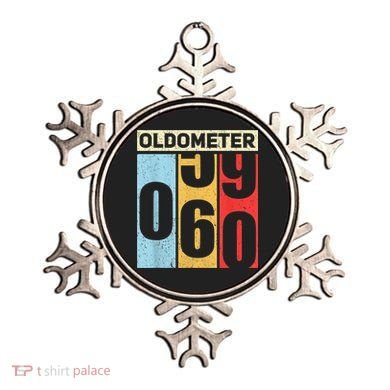 Oldometer 59-60 Funny 60th Birthday Odometer Gift Oldometer Ornament