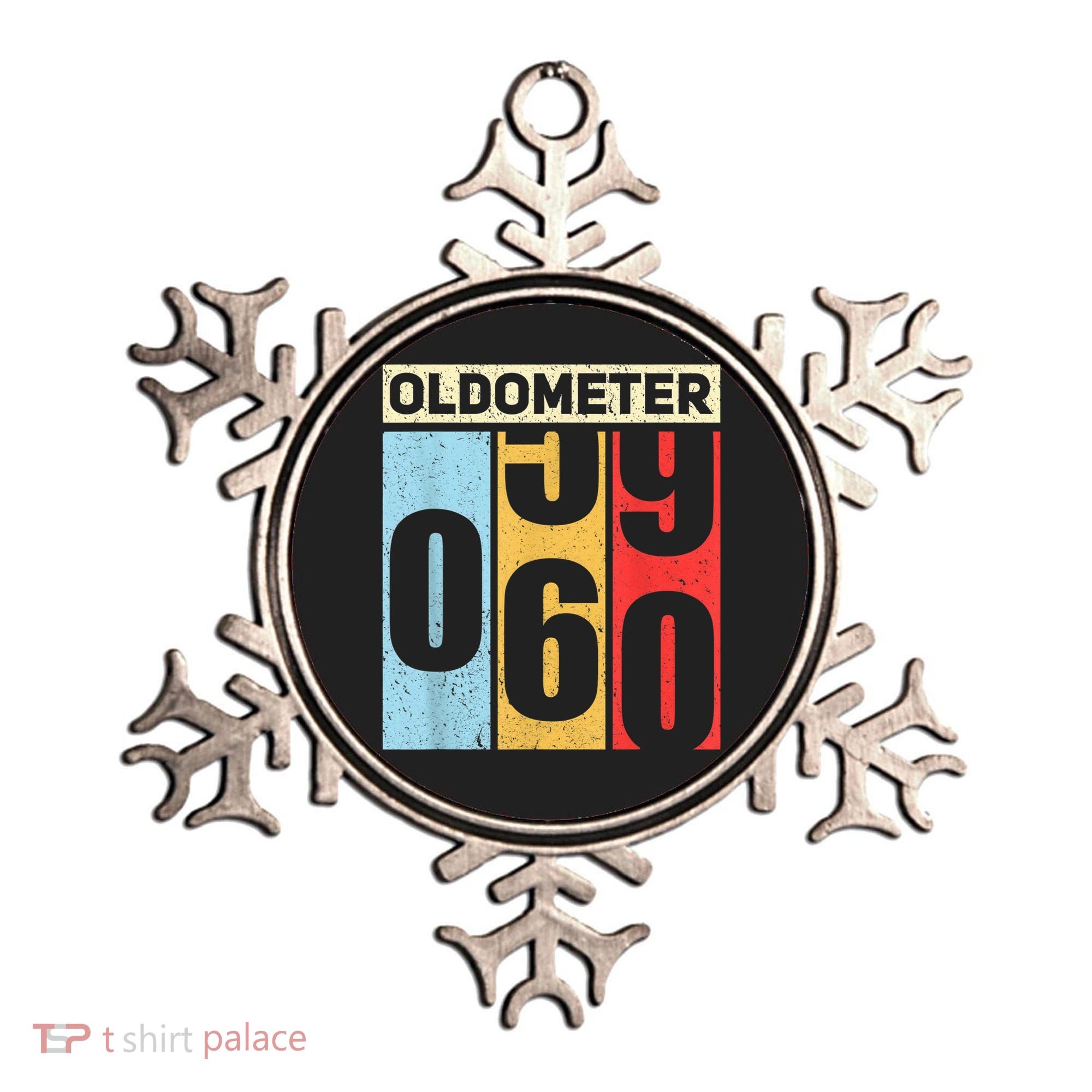 Oldometer 59-60 Funny 60th Birthday Odometer Gift Oldometer Ornament