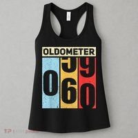 Oldometer 59-60 Funny 60th Birthday Odometer Gift Oldometer Women's Tank Top thumb 3