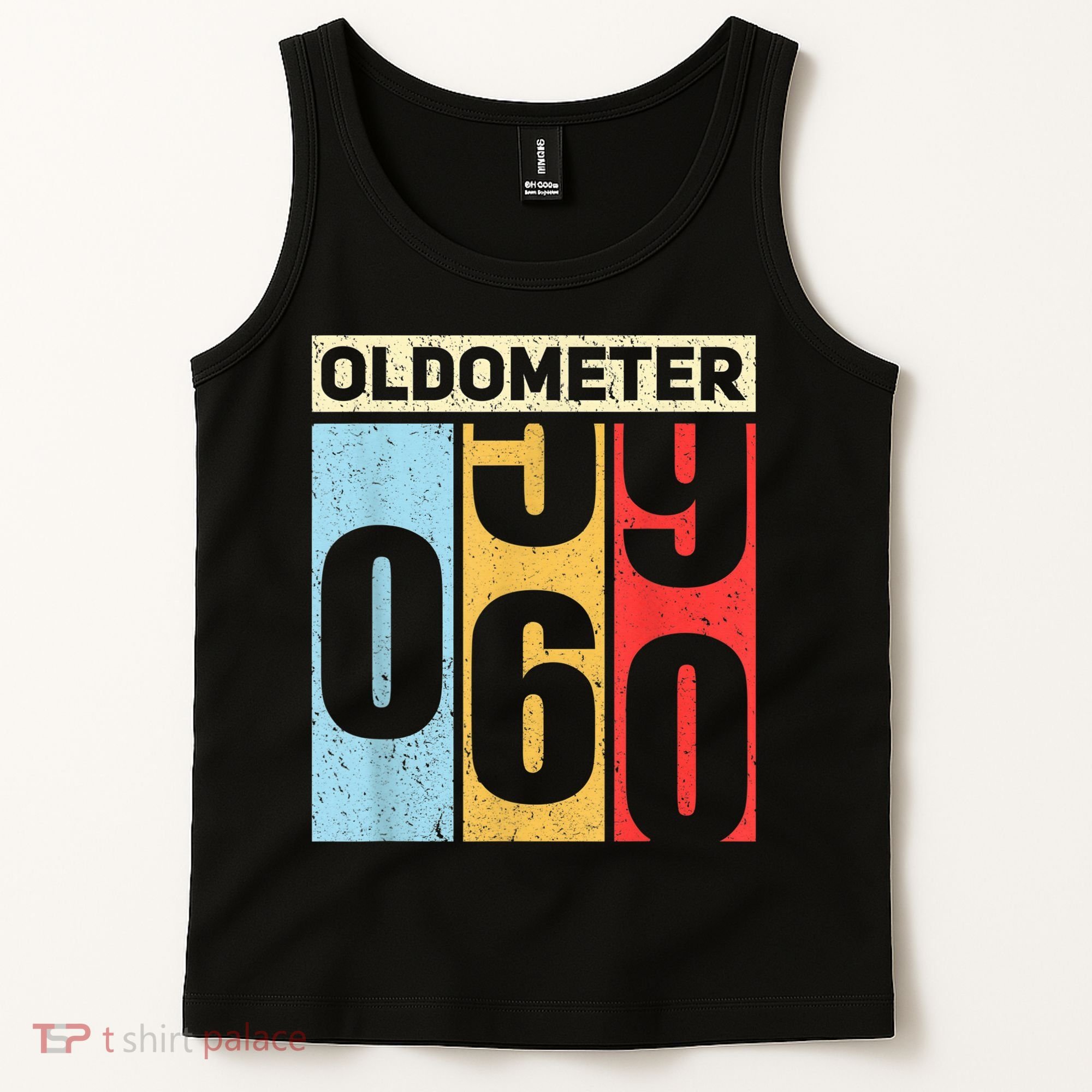 Oldometer 59-60 Funny 60th Birthday Odometer Gift Oldometer Tank Top