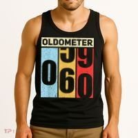 Oldometer 59-60 Funny 60th Birthday Odometer Gift Oldometer Tank Top thumb 3