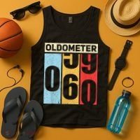 Oldometer 59-60 Funny 60th Birthday Odometer Gift Oldometer Tank Top thumb 4