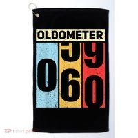 Oldometer 59-60 Funny 60th Birthday Odometer Gift Oldometer Golf Towel thumb 0