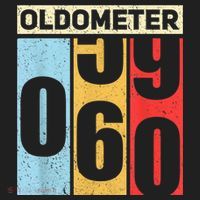 Oldometer 59-60 Funny 60th Birthday Odometer Gift Oldometer Golf Towel thumb 3