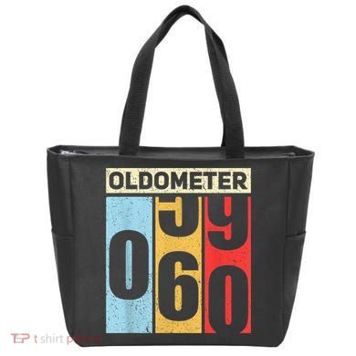 Oldometer 59-60 Funny 60th Birthday Odometer Gift Oldometer Tote Bag