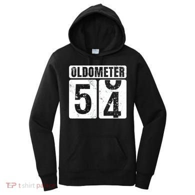 Oldometer 54 Vintage Funny 54th Birthday Gift Idea Women's Hoodie