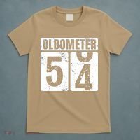 Oldometer 54 Vintage Funny 54th Birthday Gift Idea T-Shirt thumb 5