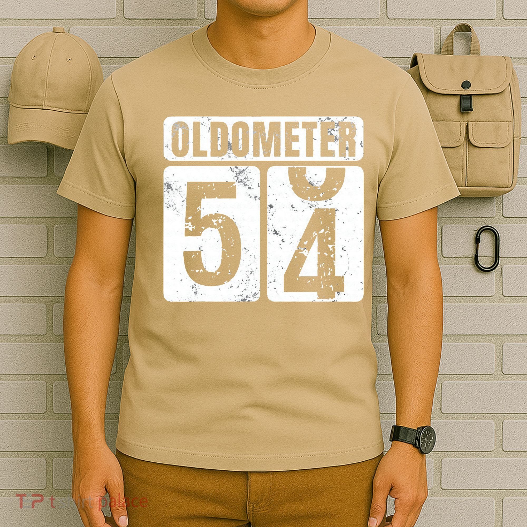Oldometer 54 Vintage Funny 54th Birthday Gift Idea T-Shirt