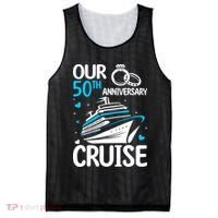 Our 50th Wedding Anniversary Cruise 50 Years Anniversary Mesh Reversible Basketball Jersey Tank thumb 0