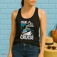Our 50th Wedding Anniversary Cruise 50 Years Anniversary Women's Tank Top thumb 2