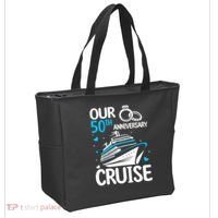 Our 50th Wedding Anniversary Cruise 50 Years Anniversary Tote Bag thumb 2