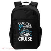 Our 5th Wedding Anniversary Cruise 5 Years Anniversary Backpack thumb 0