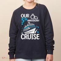 Our 5th Wedding Anniversary Cruise 5 Years Anniversary Women's Sweatshirt thumb 0