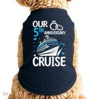 Our 5th Wedding Anniversary Cruise 5 Years Anniversary Doggie Tank thumb 0