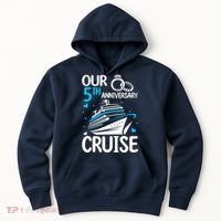 Our 5th Wedding Anniversary Cruise 5 Years Anniversary Hoodie thumb 0