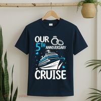 Our 5th Wedding Anniversary Cruise 5 Years Anniversary T-Shirt thumb 2