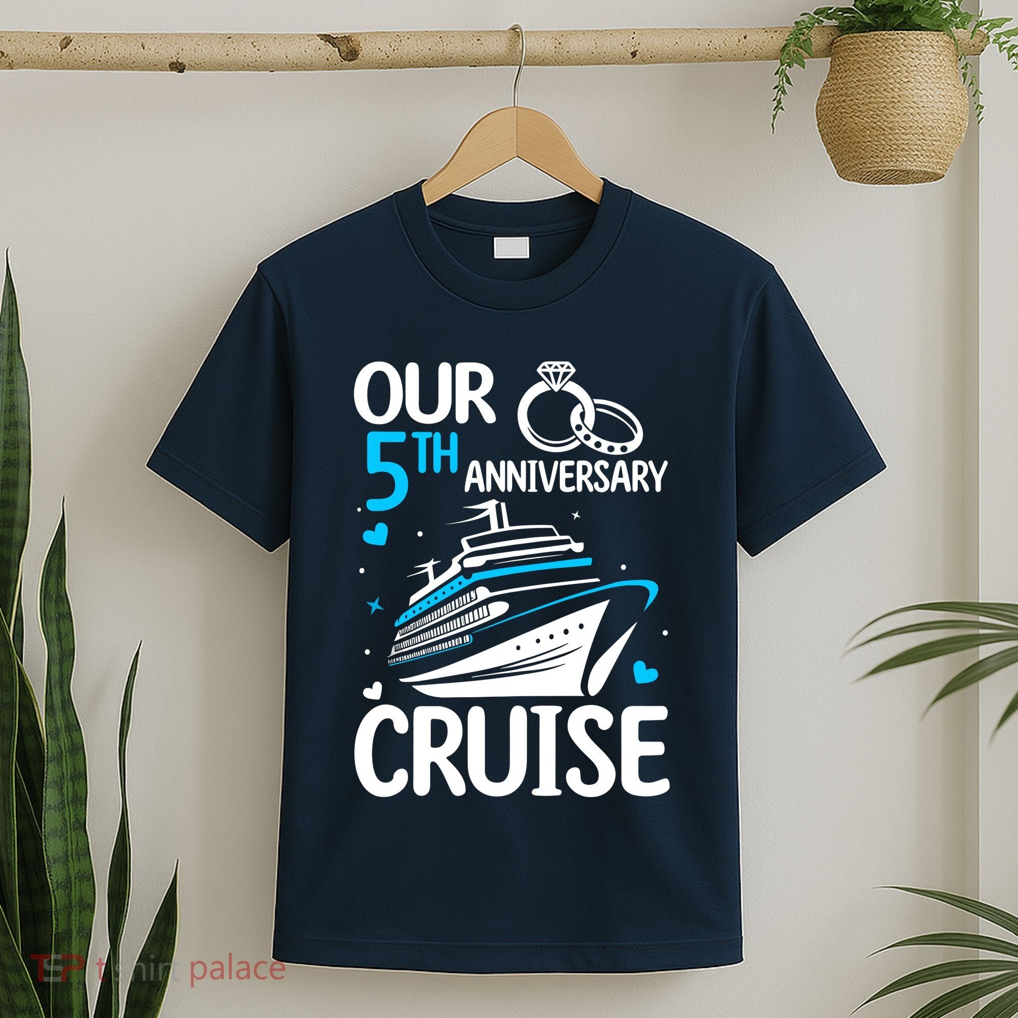 Our 5th Wedding Anniversary Cruise 5 Years Anniversary T-Shirt