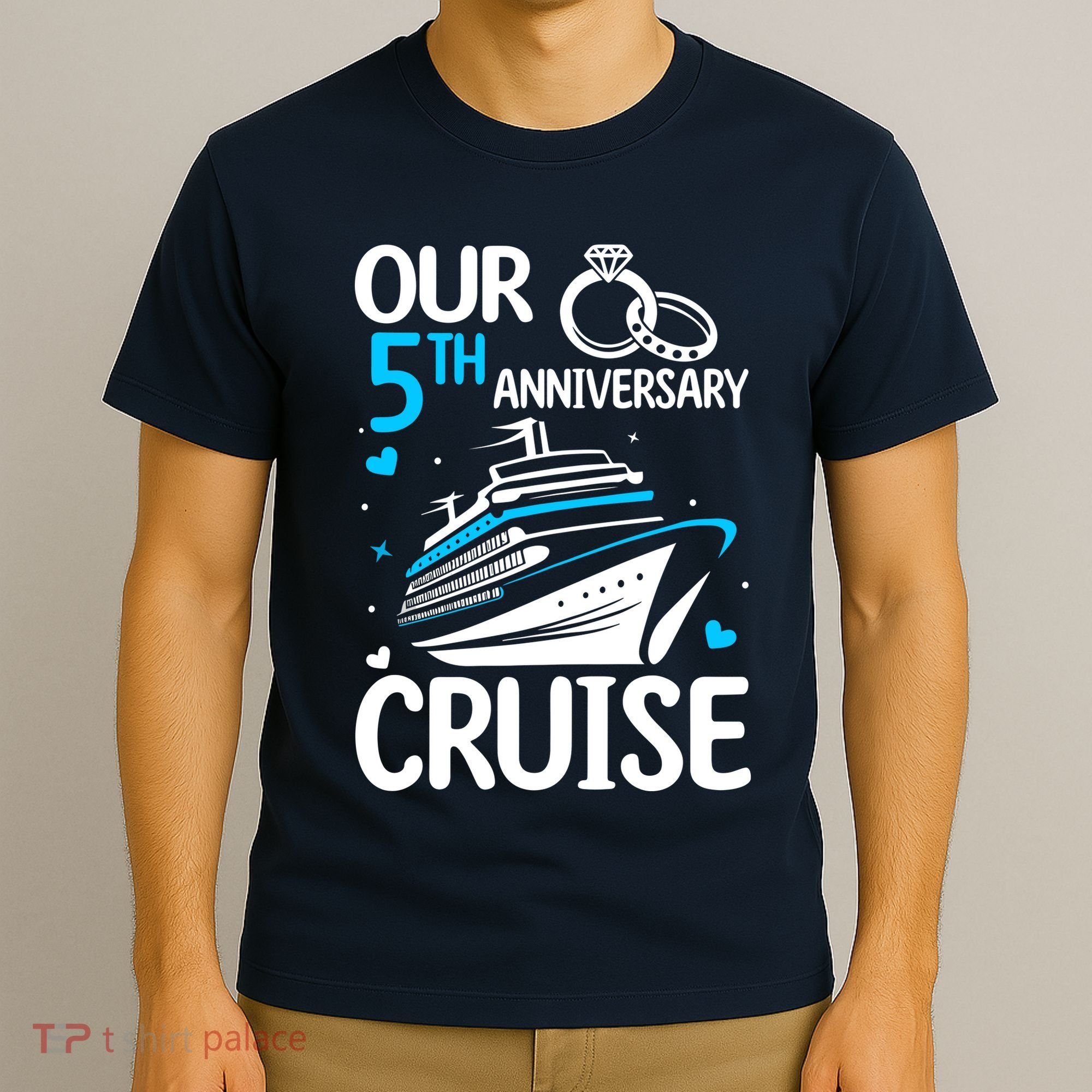 Our 5th Wedding Anniversary Cruise 5 Years Anniversary T-Shirt