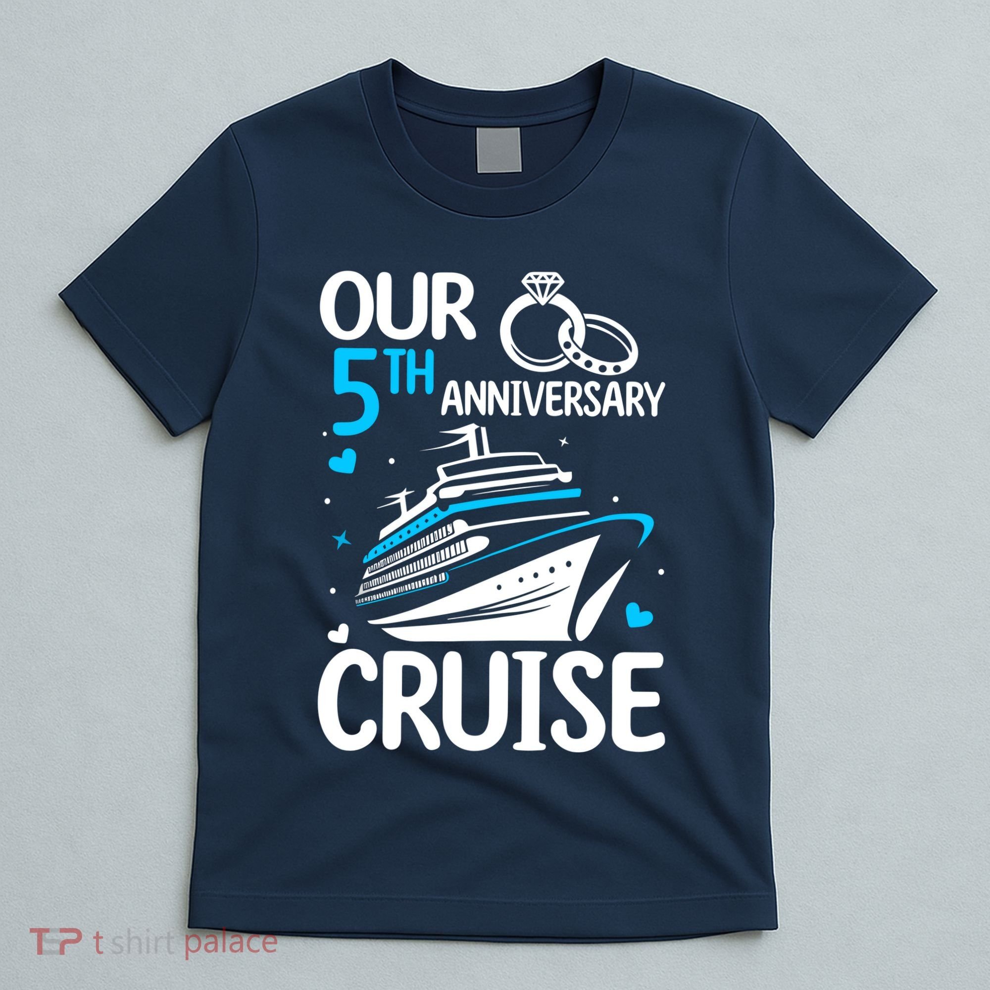 Our 5th Wedding Anniversary Cruise 5 Years Anniversary T-Shirt