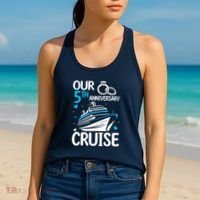 Our 5th Wedding Anniversary Cruise 5 Years Anniversary Women's Tank Top thumb 2