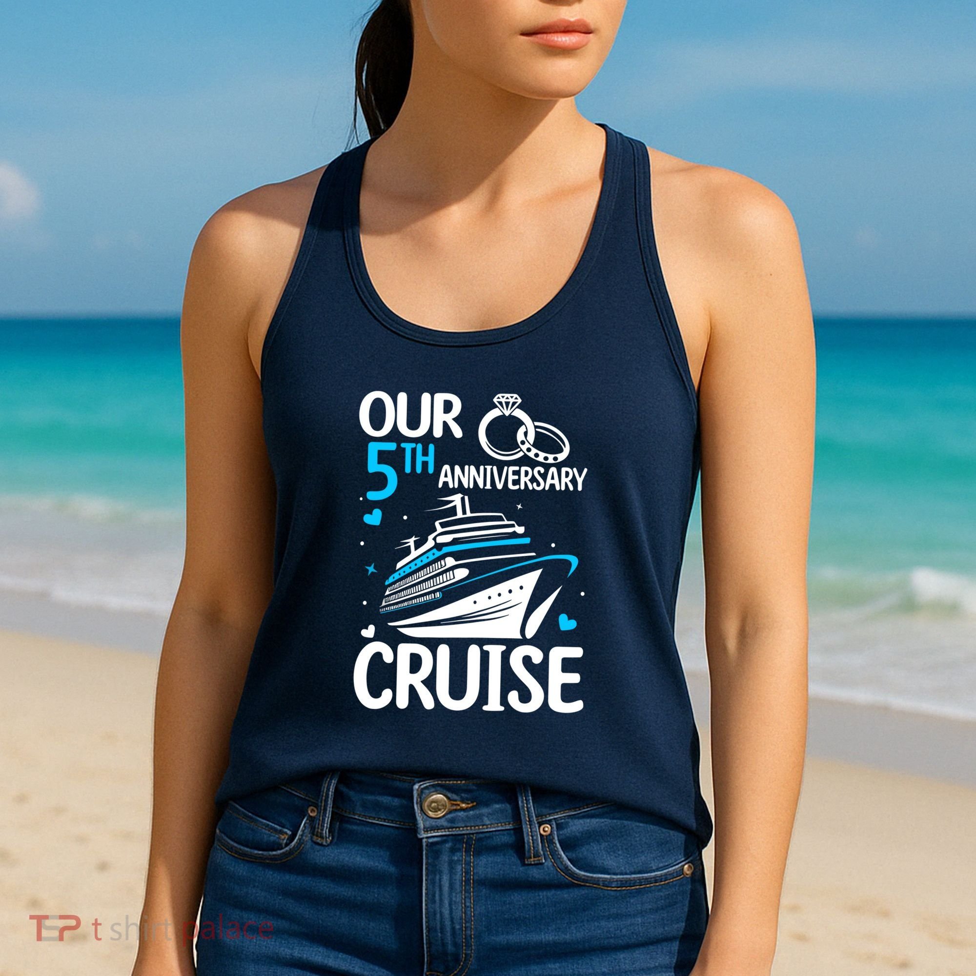 Our 5th Wedding Anniversary Cruise 5 Years Anniversary Women's Tank Top