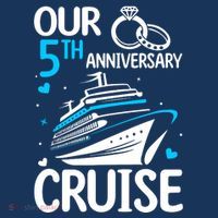 Our 5th Wedding Anniversary Cruise 5 Years Anniversary Baby Bodysuit thumb 2