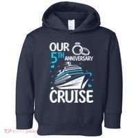 Our 5th Wedding Anniversary Cruise 5 Years Anniversary Toddler Hoodie thumb 0
