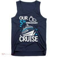 Our 5th Wedding Anniversary Cruise 5 Years Anniversary Tank Top thumb 0