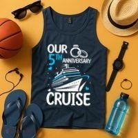 Our 5th Wedding Anniversary Cruise 5 Years Anniversary Tank Top thumb 4