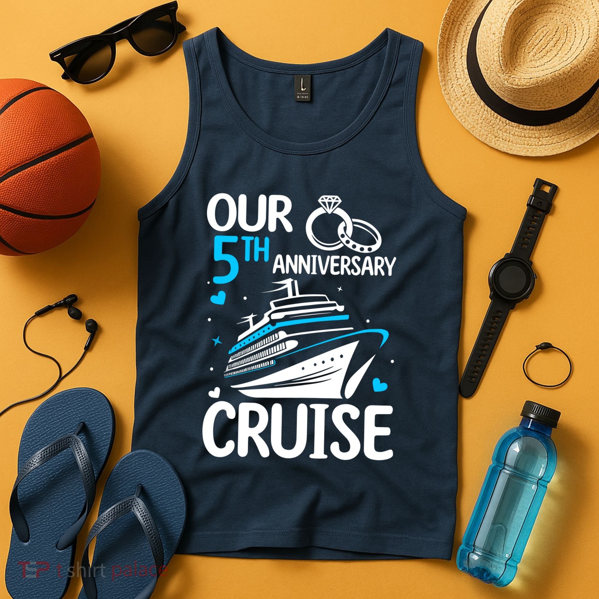 Our 5th Wedding Anniversary Cruise 5 Years Anniversary Tank Top