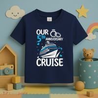 Our 5th Wedding Anniversary Cruise 5 Years Anniversary Toddler T-Shirt thumb 3