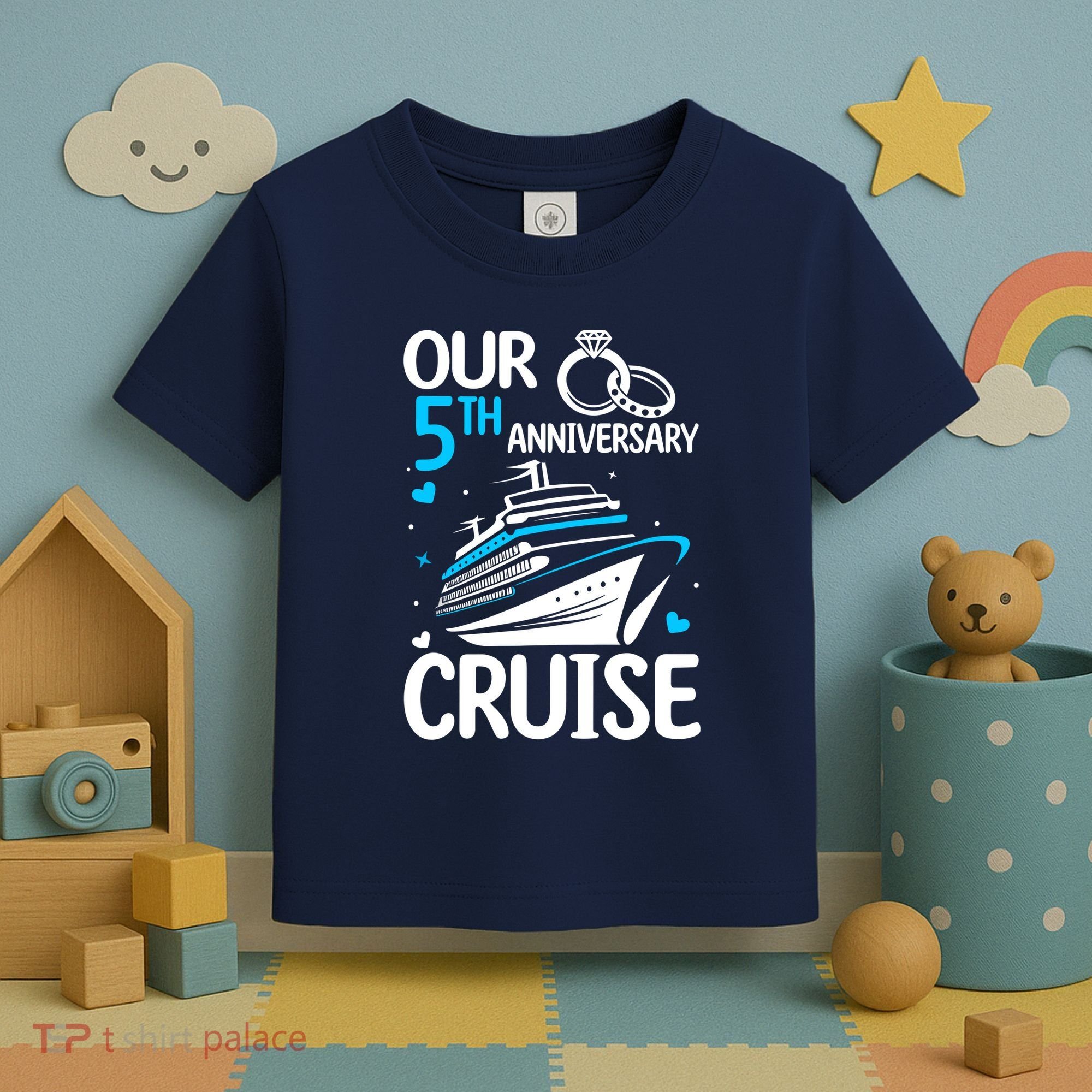 Our 5th Wedding Anniversary Cruise 5 Years Anniversary Toddler T-Shirt