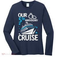 Our 5th Wedding Anniversary Cruise 5 Years Anniversary Women's Long Sleeve Shirt thumb 0