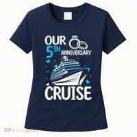 Our 5th Wedding Anniversary Cruise 5 Years Anniversary Women's T-Shirt thumb 0