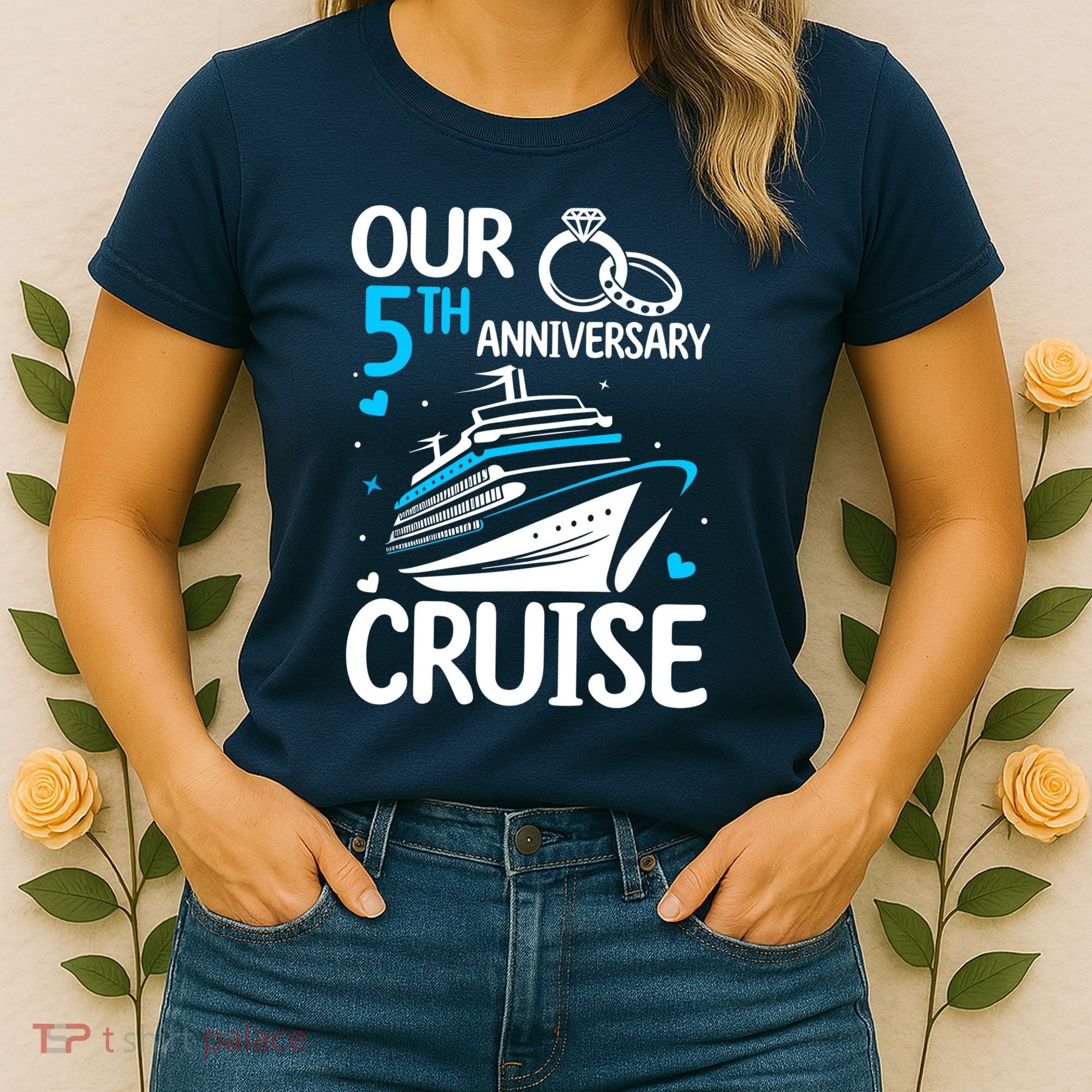 Our 5th Wedding Anniversary Cruise 5 Years Anniversary Women's T-Shirt