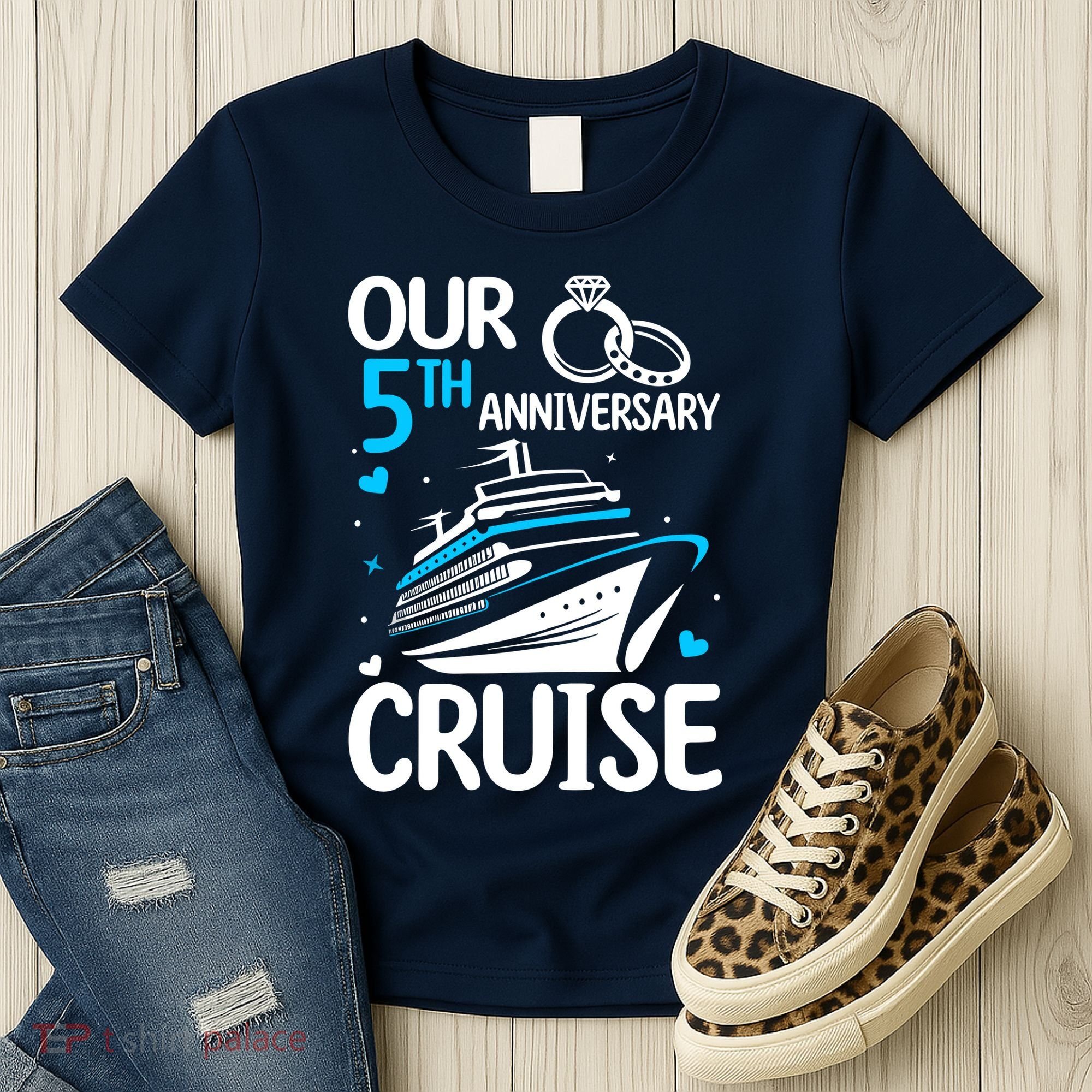 Our 5th Wedding Anniversary Cruise 5 Years Anniversary Women's T-Shirt