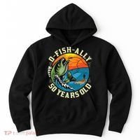 OFishAlly 50 Years Old 50th Birthday Fishing Hoodie thumb 0