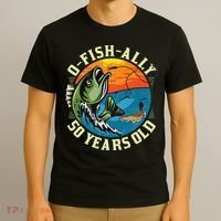 OFishAlly 50 Years Old 50th Birthday Fishing T-Shirt thumb 3