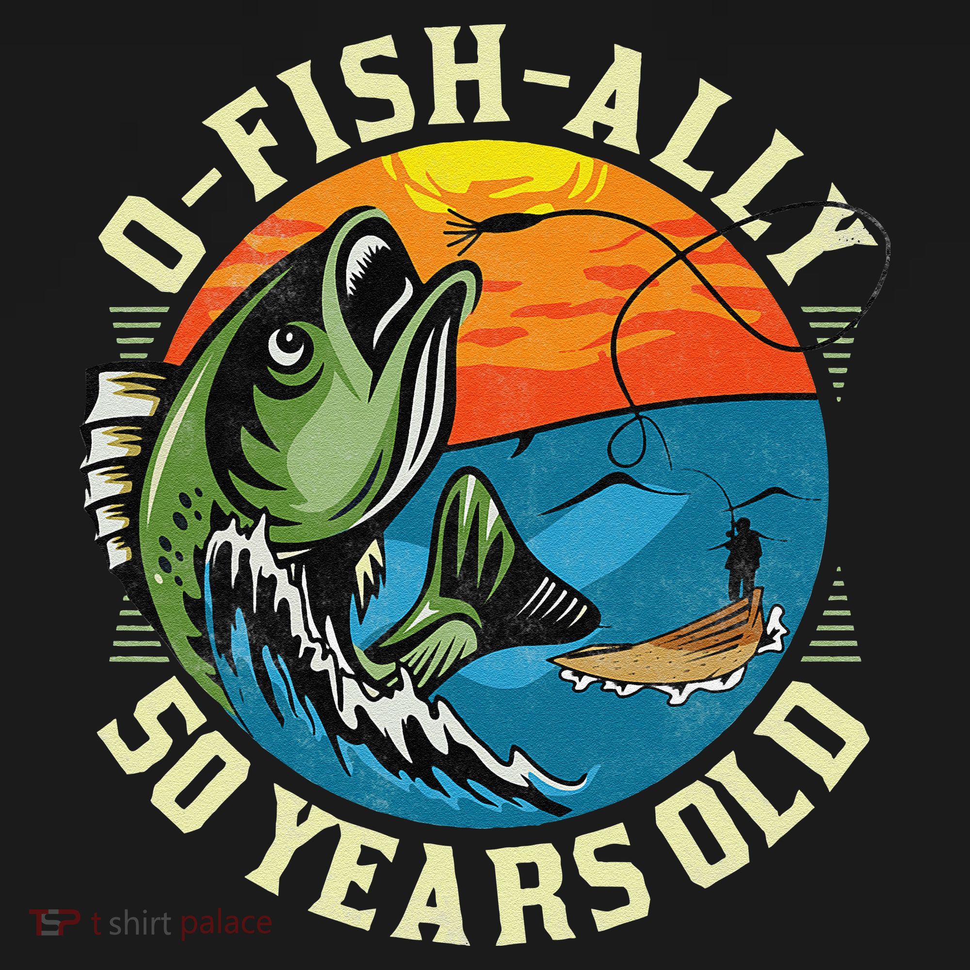OFishAlly 50 Years Old 50th Birthday Fishing Women's Tank Top