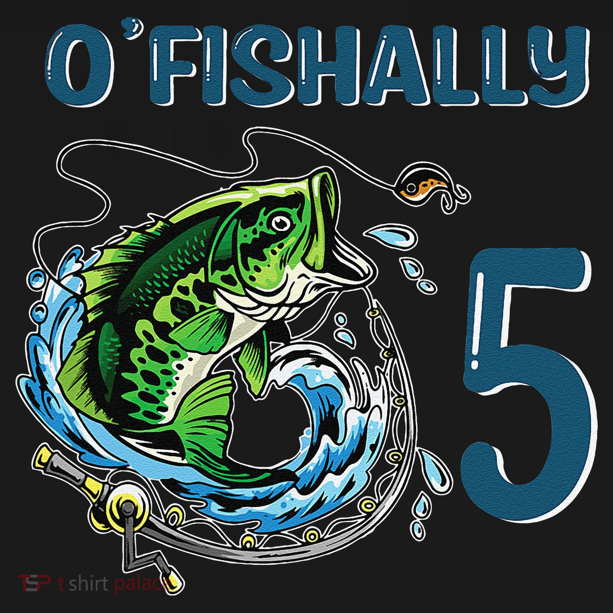 OFishally 5 Years Old Fisherman 5th Birthday Fishing Women's Hoodie