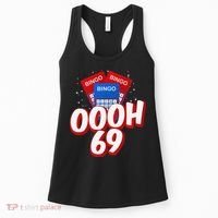 Ooooh 69 Bingo Game Player Funny Adult Humor Bingo Lover Women's Tank Top thumb 0