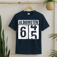 Oldometer 65 Vintage Funny 65th Birthday Gift Idea T-Shirt thumb 2
