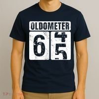 Oldometer 65 Vintage Funny 65th Birthday Gift Idea T-Shirt thumb 3