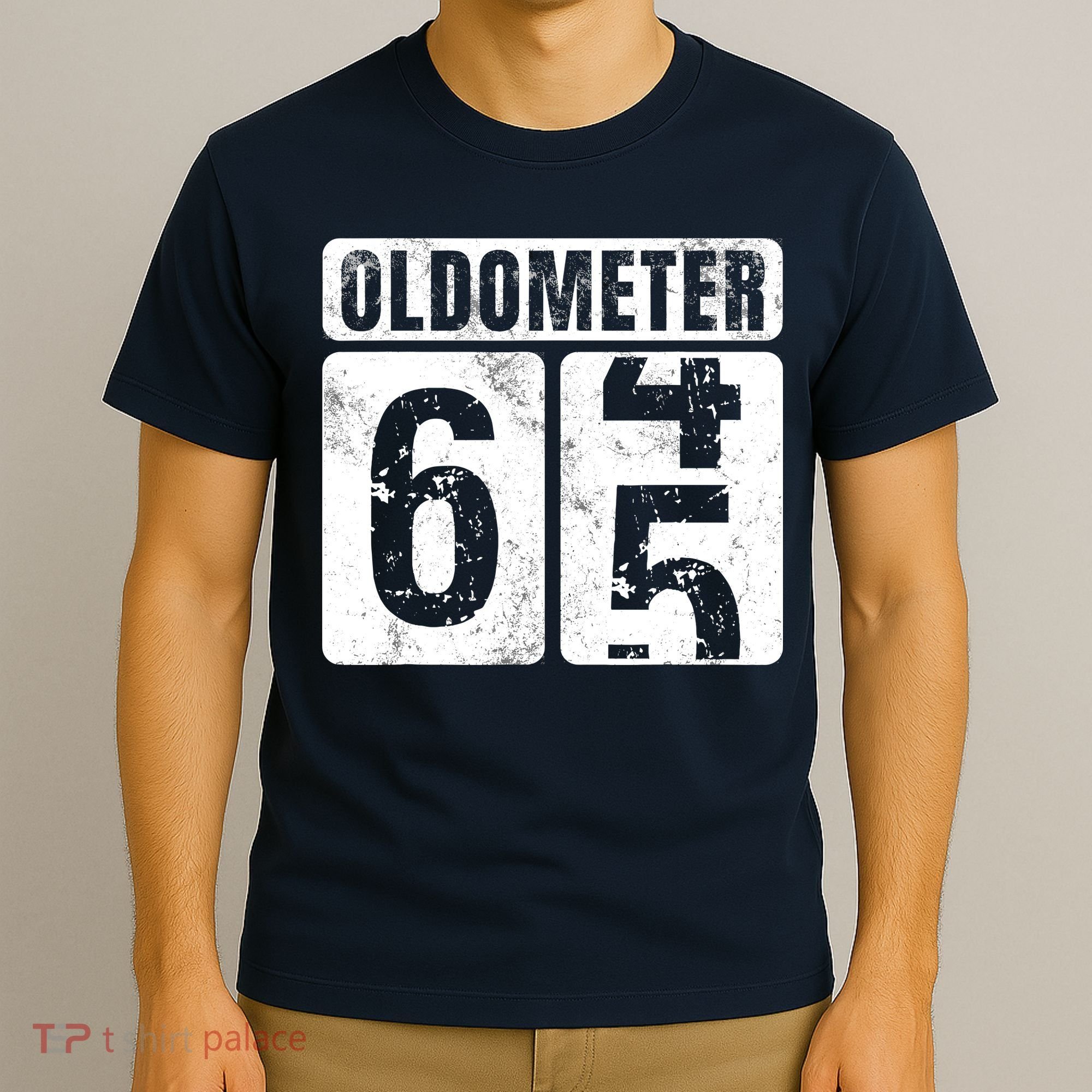 Oldometer 65 Vintage Funny 65th Birthday Gift Idea T-Shirt