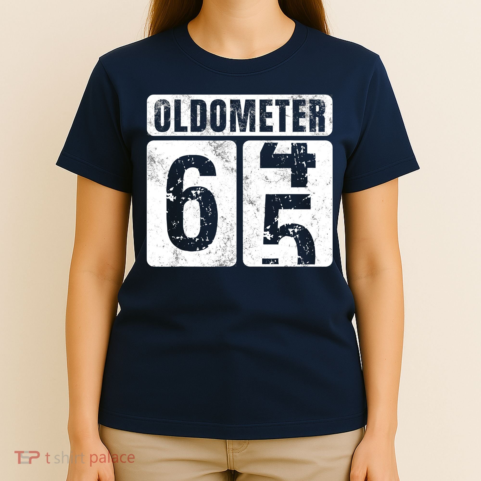 Oldometer 65 Vintage Funny 65th Birthday Gift Idea T-Shirt