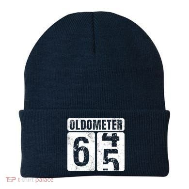 Oldometer 65 Vintage Funny 65th Birthday Gift Idea Beanie