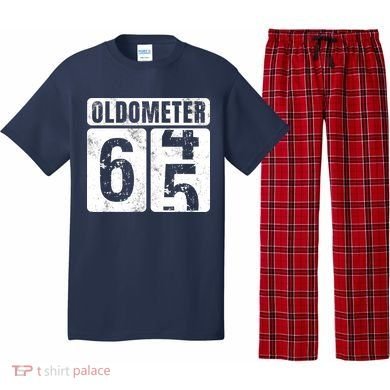 Oldometer 65 Vintage Funny 65th Birthday Gift Idea Pajama Set