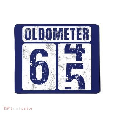 Oldometer 65 Vintage Funny 65th Birthday Gift Idea Mousepad